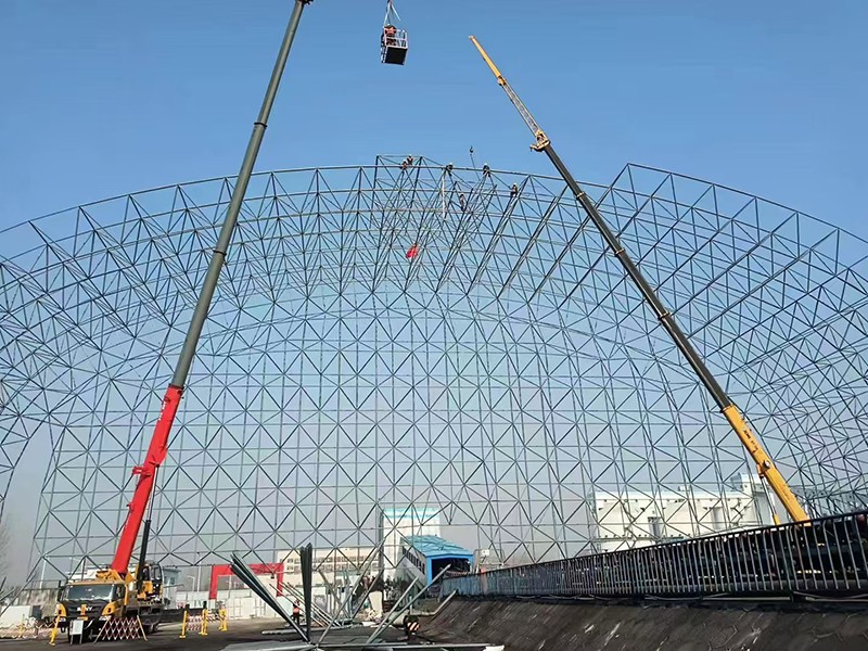 巴克图供热站煤棚网架